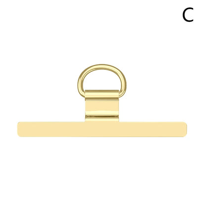 0.3mm Metal Phone Tether Tab – 360° Rotating Phone Lanyard Patch Clip Replacement Hanging Strap Gasket Accessory