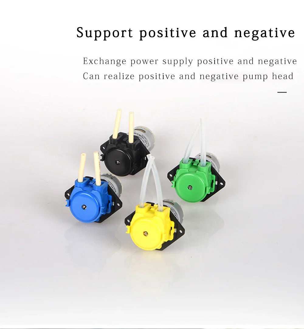 Kamoer DC 12V/24V Dosing Pump - Peristaltic Pump with Connector for Arduino, Aquarium, Lab & DIY Liquid Applications