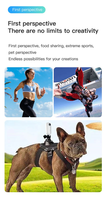 4K Thumb Action Camera — HD Sports Cam with Image Stabilization, Auto Exposure & Rechargeable 800mAh Battery