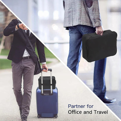 Document Briefcase - 3-Layer Lockable Storage Bag for Men & Women, Wallet, Passport, Home Security Storage Box - ZMT