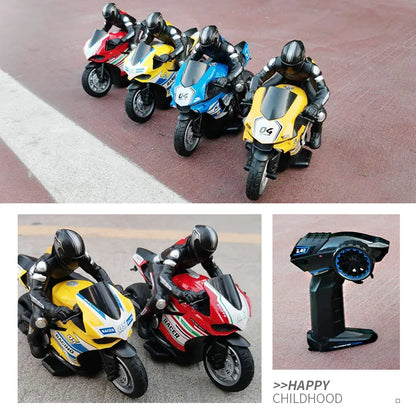 1/6 Scale RC Electric Racing Motorcycle – High-Speed 4CH Remote Control Drift Car Toy for Boys