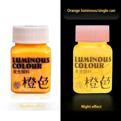 58ML Fluorescent Acrylic Luminous Pigment - Glow-in-the-Dark Paint for DIY, Festival, Party & Wall Decoration