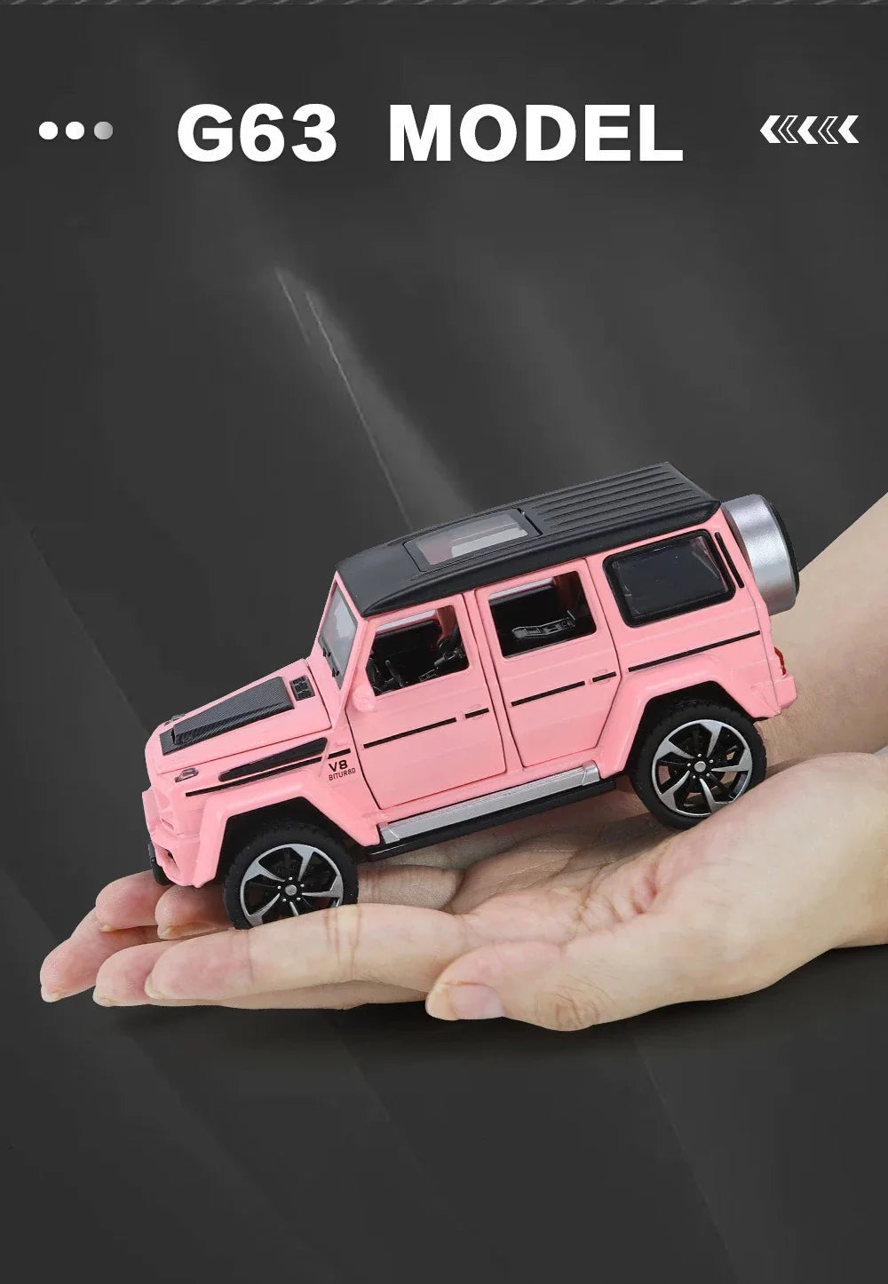 1:32 Mercedes Benz G63 Diecast Model Car with Sound & Light – Off-road SUV Miniature Alloy Toy Gift for Boyfriend