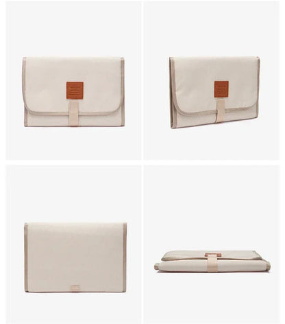 Waterproof Baby Diaper Changing Mat – Portable Foldable Play Mat, Washable Compact Travel Nappy Mat