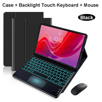 Lenovo Tab M11 11" Case with Bluetooth Keyboard – Smart Stand Cover for Xiaoxin Pad 2024/2025
