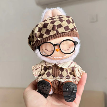 15-17cm Mini Labubu Doll Clothes — Idol V1 V2 Stylish Sports & Leisure Outfit Set | Doll Clothing Gift