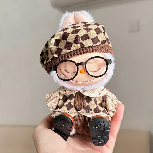 15-17cm Mini Labubu Doll Clothes — Idol V1 V2 Stylish Sports & Leisure Outfit Set | Doll Clothing Gift