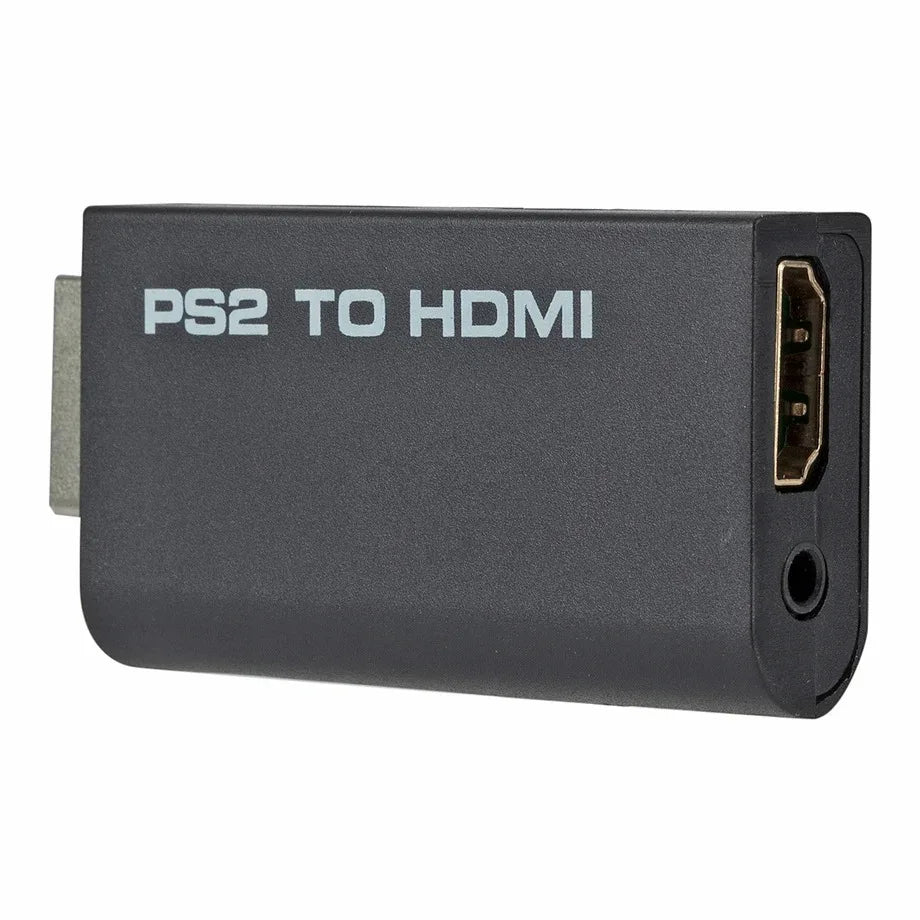 PzzPss PS2 to HDMI Converter with 3.5mm Audio Output – Supports 480i/480p/576i HD Display Modes