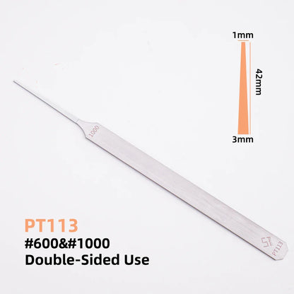 Double-Sided Model Sanding File – 1mm-3mm Narrow Nose for Deep Crevices and Small Model Parts