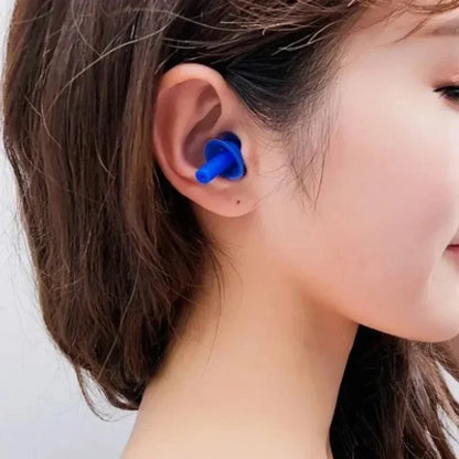 Reusable Waterproof Silicone Earplugs – Noise Reduction for Sleeping, Swimming, Surfing & Snorkeling with Storage Box