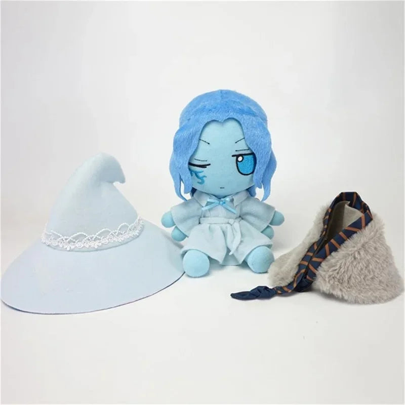 Fumo Ranni Plush Doll – Smoke the Snow Witch Soft Stuffed Toy with Removable Hat & Cloak, Gift for Kids & Fans