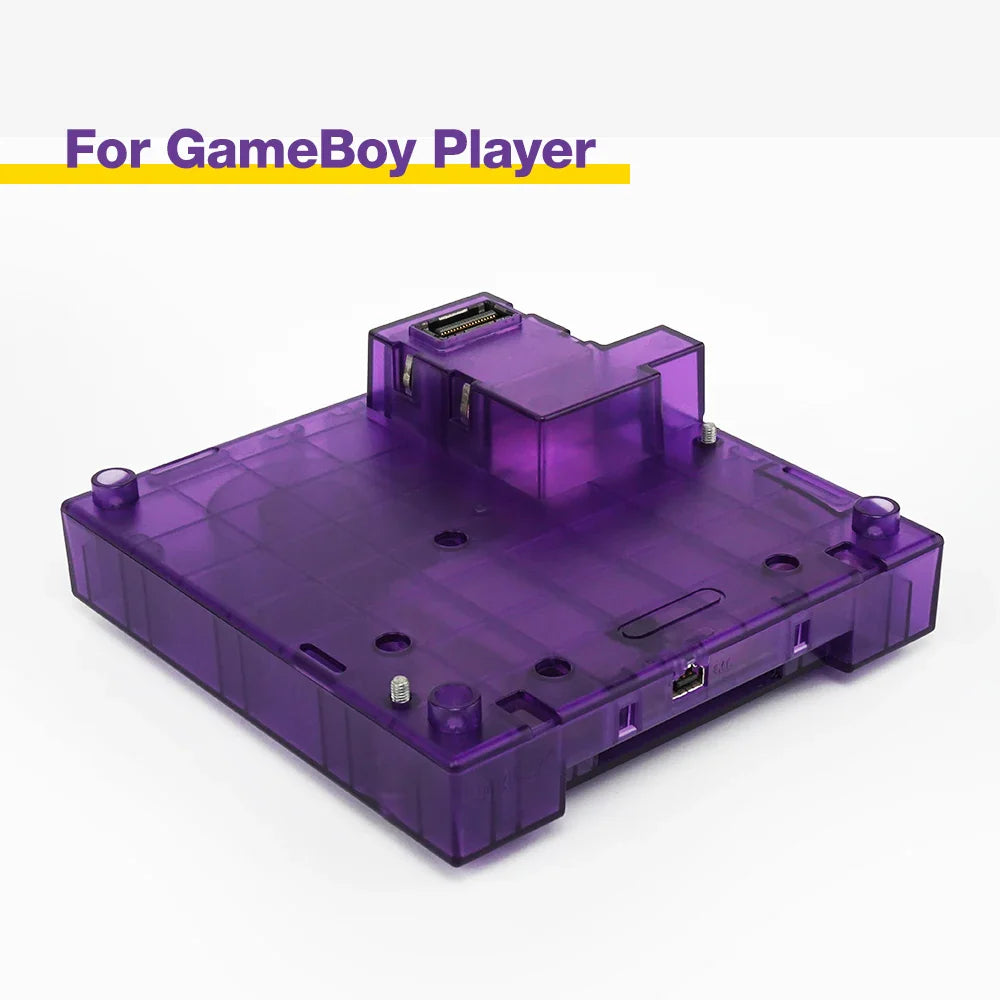 Bitfunx Translucent Base Case – GC Replacement Shell for GBA Gameboy Player Dol-017 NGC Console
