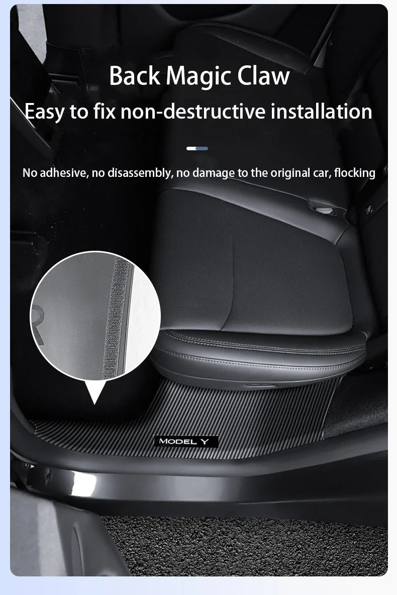 Tesla Model Y Juniper 2025+ Door Threshold Strips – ABS Anti-Scratch & Dirt-Resistant Interior Accessories for Front & Rear Doors