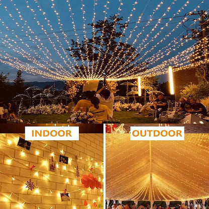 LED Garland String Lights – 2m & 10m Waterproof Fairy Lights for Christmas Tree, Wedding, Indoor & Outdoor Holiday Decoration