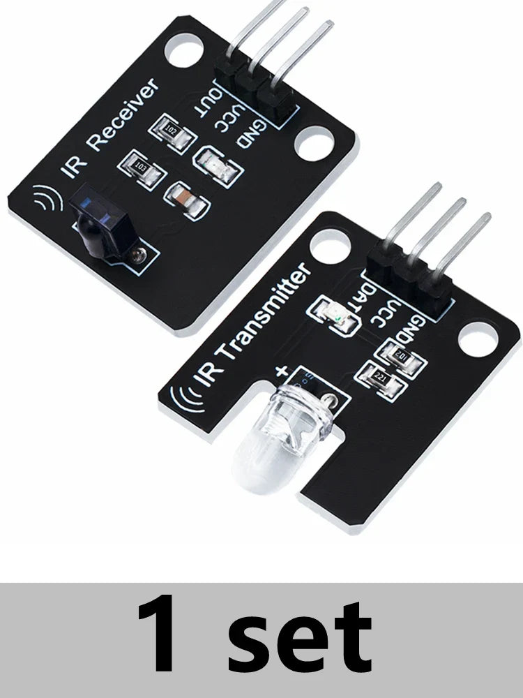 BS 1Set IR Infrared Transmitter & Receiver Module – 38kHz Digital Sensor with Remote Control for Arduino