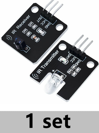 BS 1Set IR Infrared Transmitter & Receiver Module – 38kHz Digital Sensor with Remote Control for Arduino
