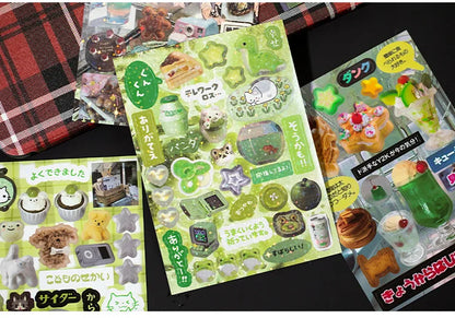 MINKYS 45 Sheets Retro Decorative Stickers – Laptop, Kpop, Toploader, Photocard Sticker Book, Kids Gift & School Stationery