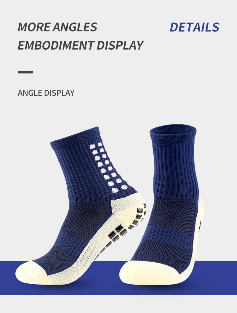 Anti-Slip Football Socks - Non-Slip Soccer, Basketball, Tennis & Cycling Grip Socks for Men