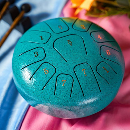 Miwayer 6" Steel Tongue Drum Gift Set — 11-Note Sound Healing Instrument with Tuning Kit for Yoga, Meditation & Anxiety Relief