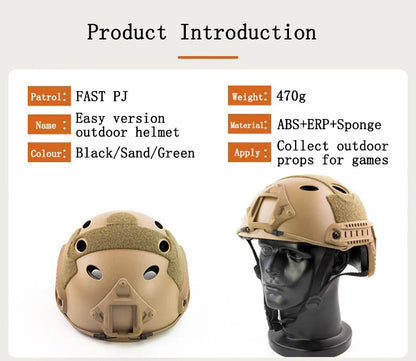 High-Quality Tactical Paintball & Airsoft Helmet – Army FAST Protective Helmet for Wargame & Tactical Use