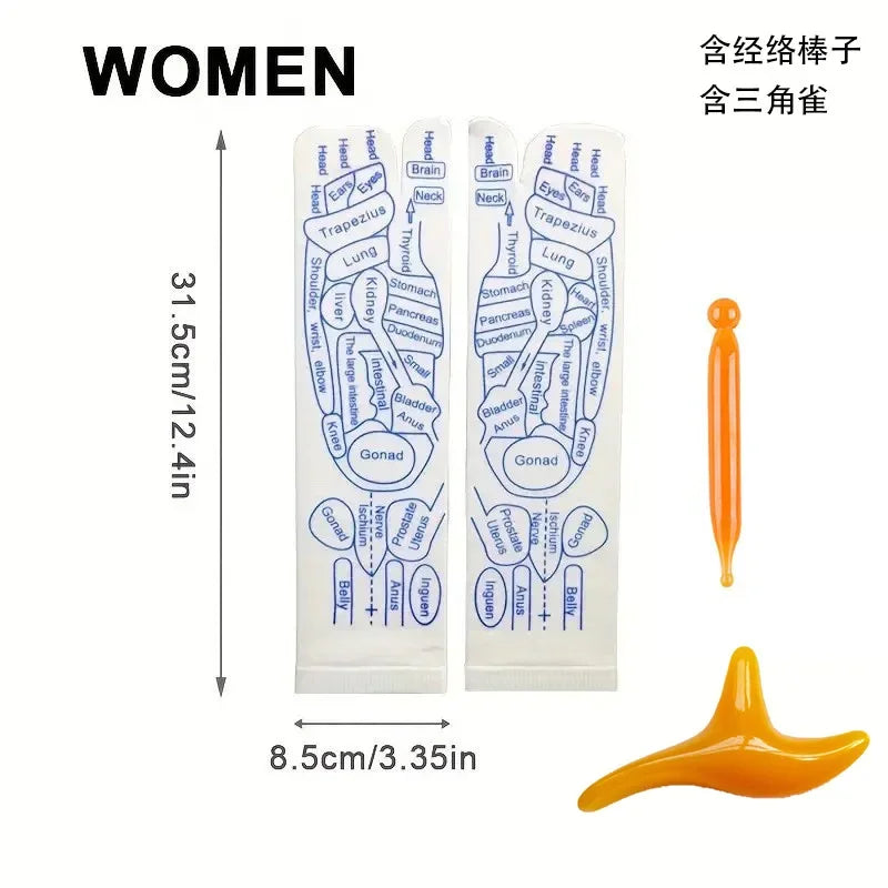 Acupressure Foot Massage Socks – Reflexology & Physiotherapy for Tired Feet Relief