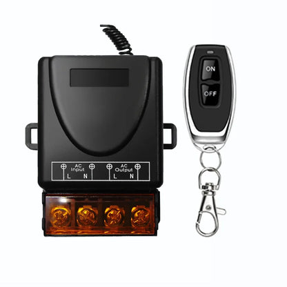 Universal 433MHz Wireless Remote Control Switch – AC 220V 30A Relay for Light, Lamp, Water Pump, Door Transmitter