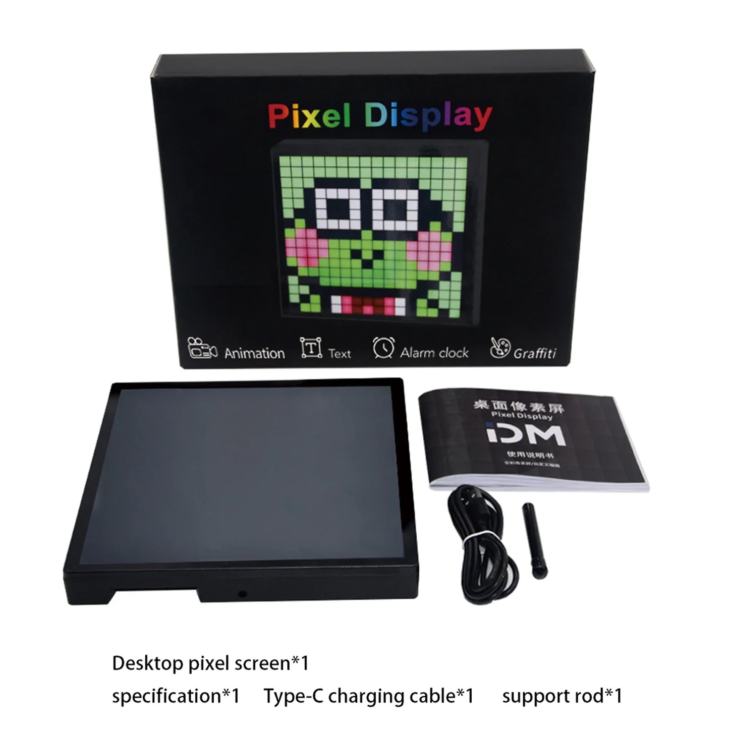 LED Pixel Display Night Light – APP Controlled Programmable Text & Animation DIY Lamp for Home, Bedroom, Game Room & Bar Decor