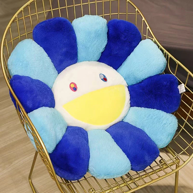 40/60cm Sunflower Plush Pillow — Soft Flower Cushion for Sofa, Bed & Room Decor, Kawaii Gift