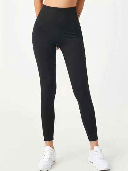 Women’s High Waist Lift Hip Leggings – Pocketed, Fleece-Lined, Thick Yoga Pants for Spring, Autumn & Winter