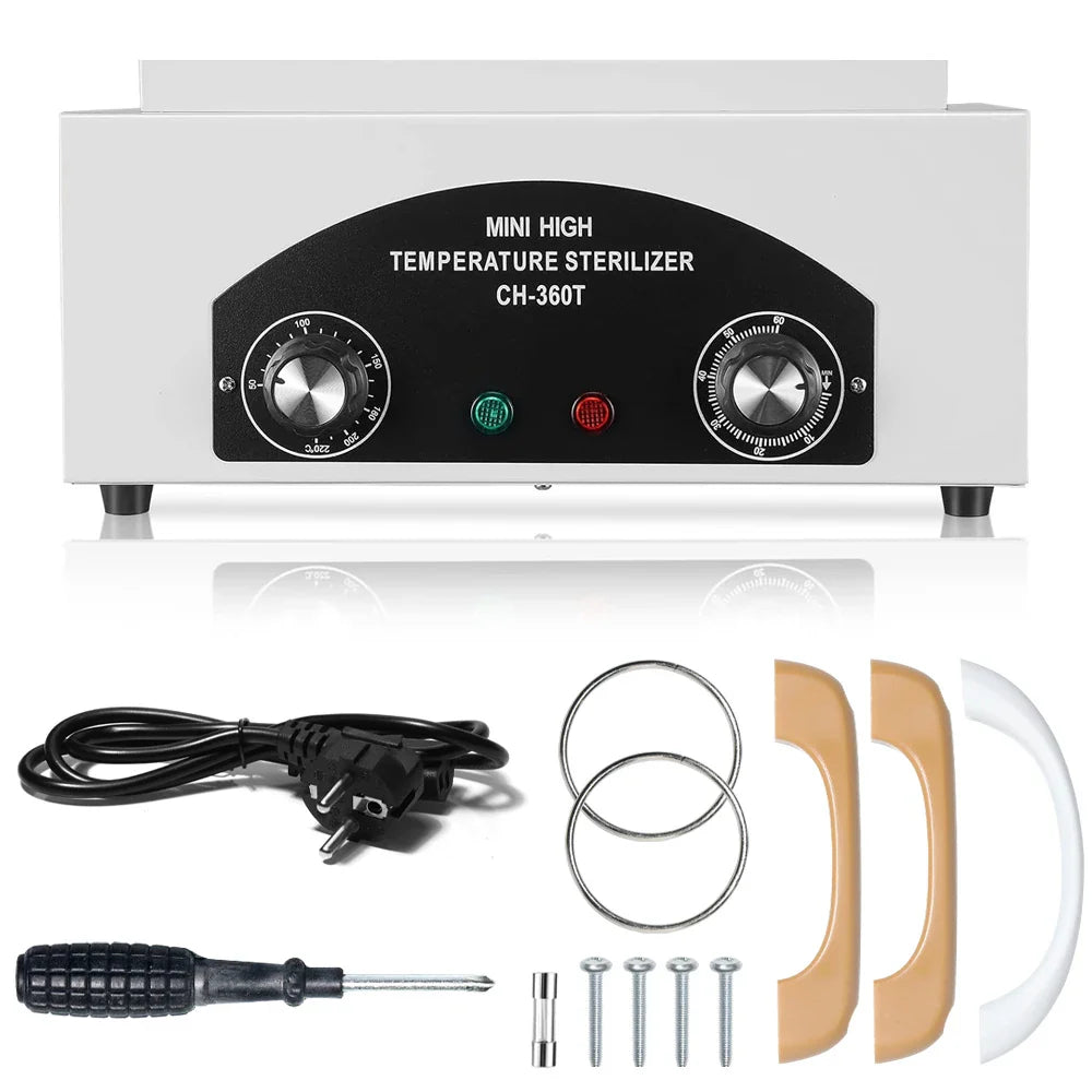 300W Metal Tools Sterilizer - High Temperature Dry Heat Sterilizer for All Metal Nail Tools