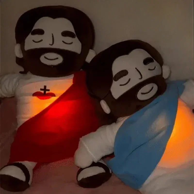 Breathing Jesus Plush Toy for Babies – Soothing Doll with Four-Gear Music Adjustment, Sleep Companion & Christmas Gift