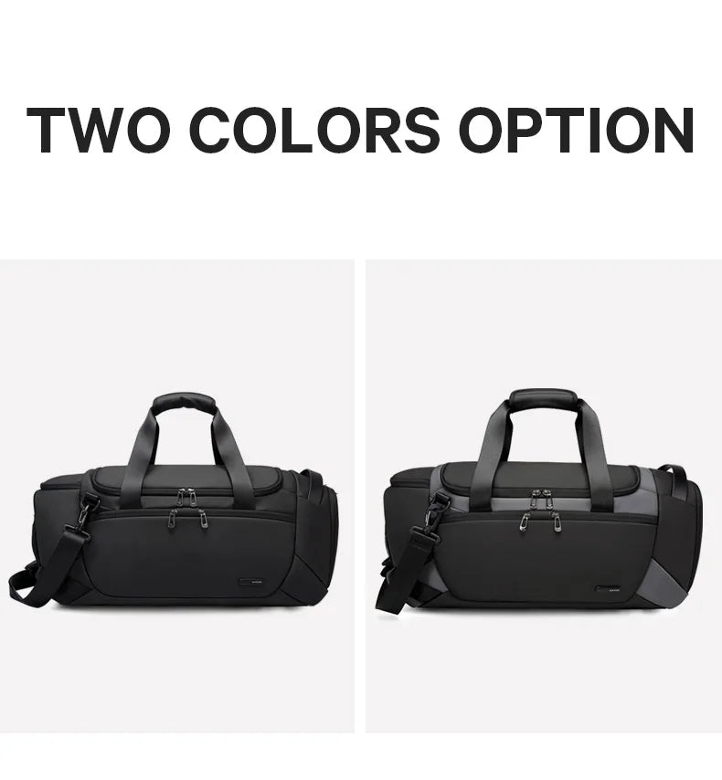 BANGE Waterproof Sports Gym Bag for Men - Fitness Training & Outdoor Dry Wet Separation Travel Bag