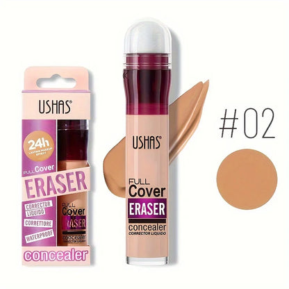 Sponge Head Concealer – Dark Circles, Freckles, Acne & Blemishes Liquid Foundation, Long-Lasting & Moisturizing