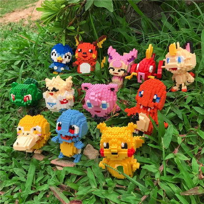 Pokemon Building Block Toy Set – Pikachu, Charizard, Blastoise, Bulbasaur & Gengar Anime Brick Figures for Kids Gift (75 Styles)