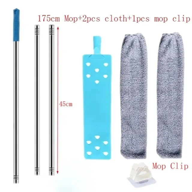 3 Size Long Handle Mops – Floor, Ceiling & Bed Dust Cleaner, Sofa Dust Removal Brush for Household Cleaning