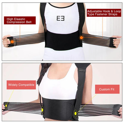 Tourmaline Magnetic Heated Vest — Self-Heating Thermal Clothing, Lumbar Waist Brace, Posture Corrector & Pain Relief Corset