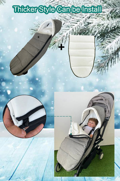 Universal Stroller Footmuff – Windproof, Waterproof & Thermal Warm, Compatible with YOYO & Bugaboo Strollers