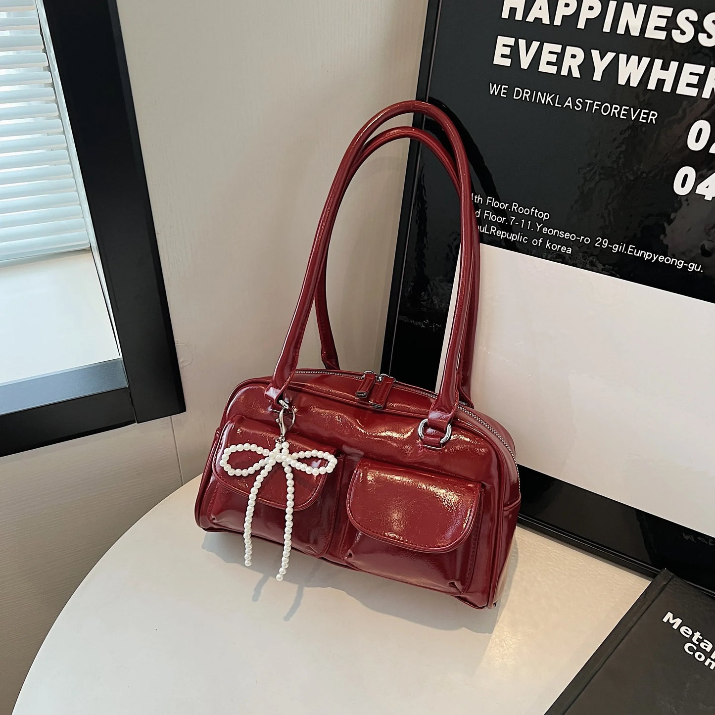 Fashionable Underarm Bow Pillow Bag for Women – 2024 Korean Edition Simple Trendy Shoulder Bag