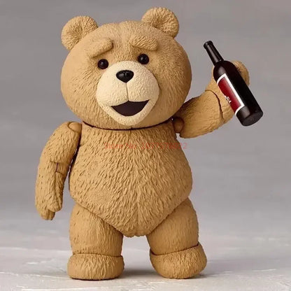 Ted 2 Action Figure — BJD Teddy Bear Collectible, Yamaguchi Revoltech No.006 Movie Model Doll Toy Gift