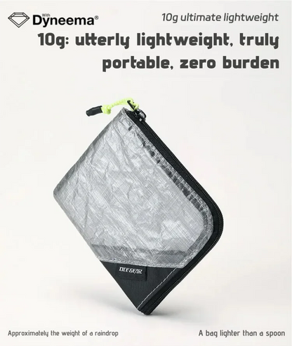 OCE GEAR Lightweight Waterproof Wallet — Ultra-Light Durable Coin Purse & Card Holder, Small Zipper Pouch for Outdoor, Camping & Travel