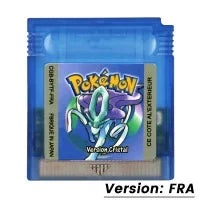 Pokemon GBC Game Cartridge — Red, Blue, Crystal, Gold, Green, Silver, Yellow 16-Bit for GB/SP
