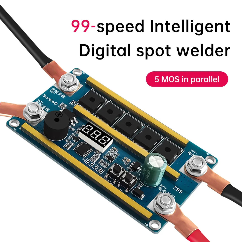 12V Spot Welder for 18650 Lithium Batteries – Portable PCB Circuit Board Soldering Machine DIY Kit