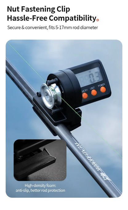 CHILENT 999.9M Digital Fishing Line Counter – ABS Night Display, Fishing Accessories (Battery Not Included)