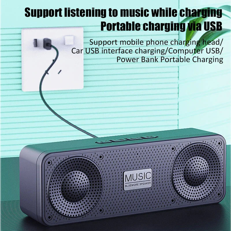 S18 Wireless Creative Bluetooth Smart Speaker - Portable Subwoofer for Mobile Phone Audio, Computer, and Outdoor Use