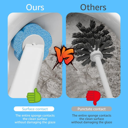 18/36Pcs Disposable Toilet Brush Kit - Wall-Mounted Bathroom Cleaning Tool with Long Handle & Refill WC Accessories