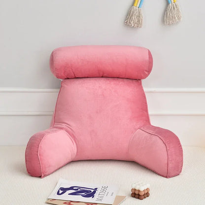 Ultra Soft Memory Foam Reading Pillow – Office & Sofa Back Cushion, Lumbar Support for Bedside & Backrest Relief