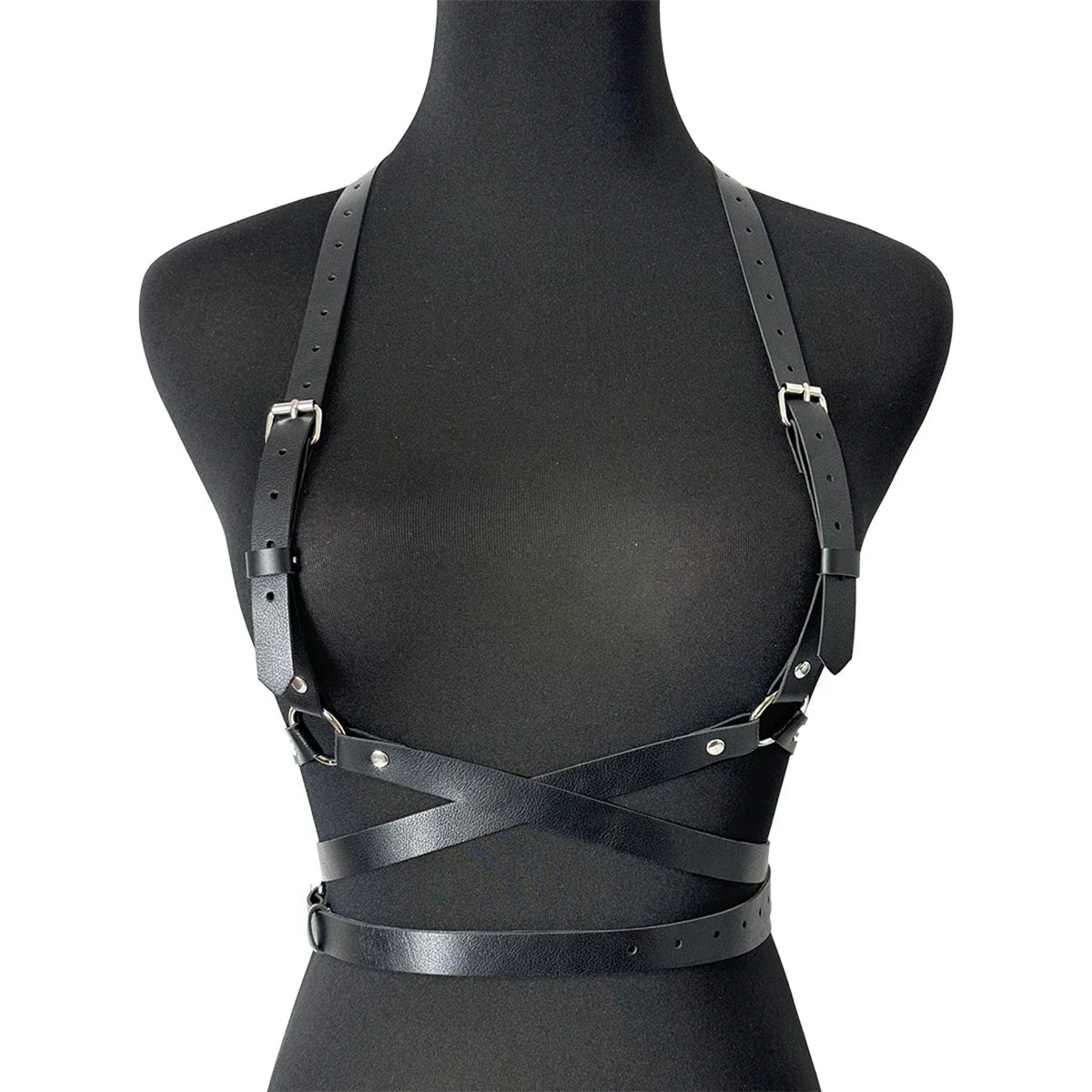 Women’s Punk Fashion Body Harness Belt, Gothic Street Style Waist Corset Suspenders Clothing Accessory