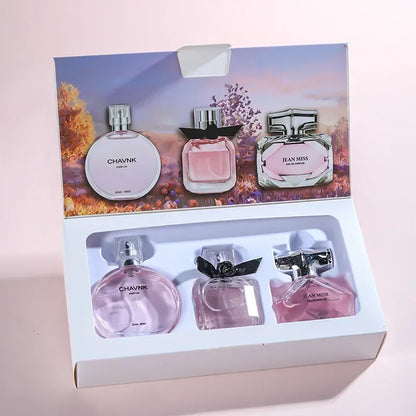 90ml (3x30ml) Women’s Eau De Parfum Gift Set — Fresh Floral Fruity Chypre Scent, Long-Lasting Perfume Spray
