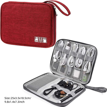 Portable Digital Storage Bag – Waterproof USB Cable Organizer Pouch for Electronics & Accessories