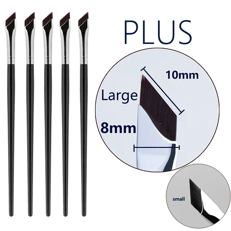 Upgrade Blade Eyeliner Brush | Ultra-Thin Fine Angle Flat Brush for Eyebrows & Under-Eye Makeup | Precise Detail White Brush